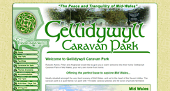 Desktop Screenshot of gellidywyllcaravanpark.co.uk